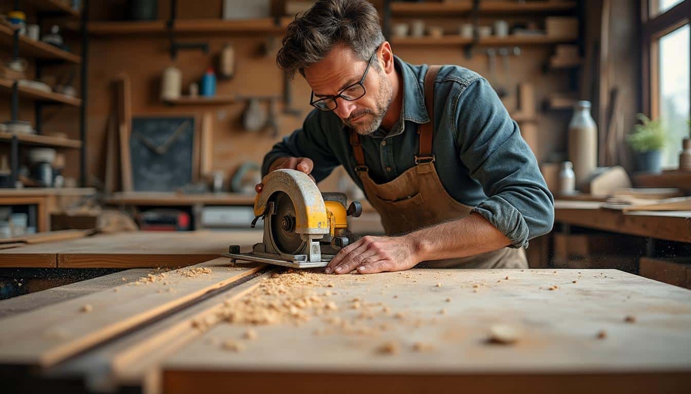 Illustration: Comment bien utiliser un rail de découpe avec votre scie circulaire : guide pratique