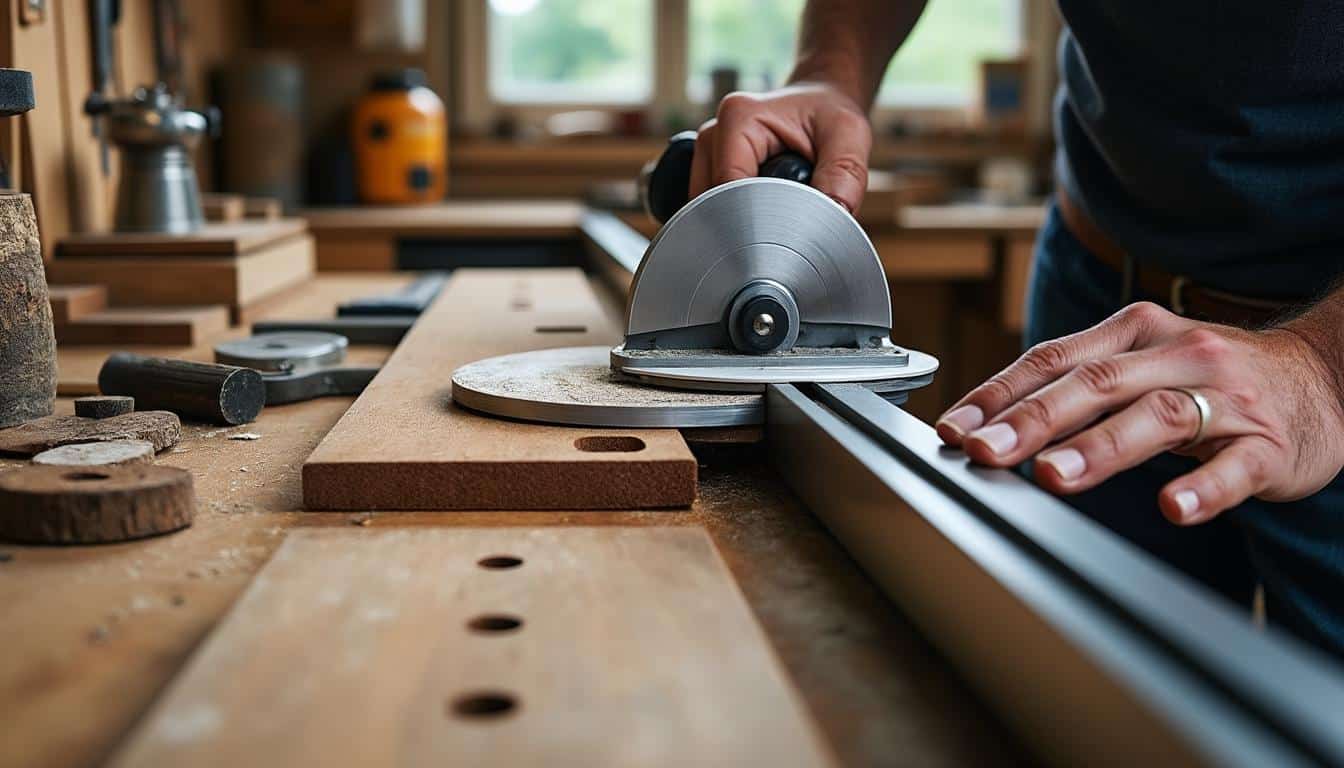Rail de découpe pour scie circulaire : guide pour des coupes précises