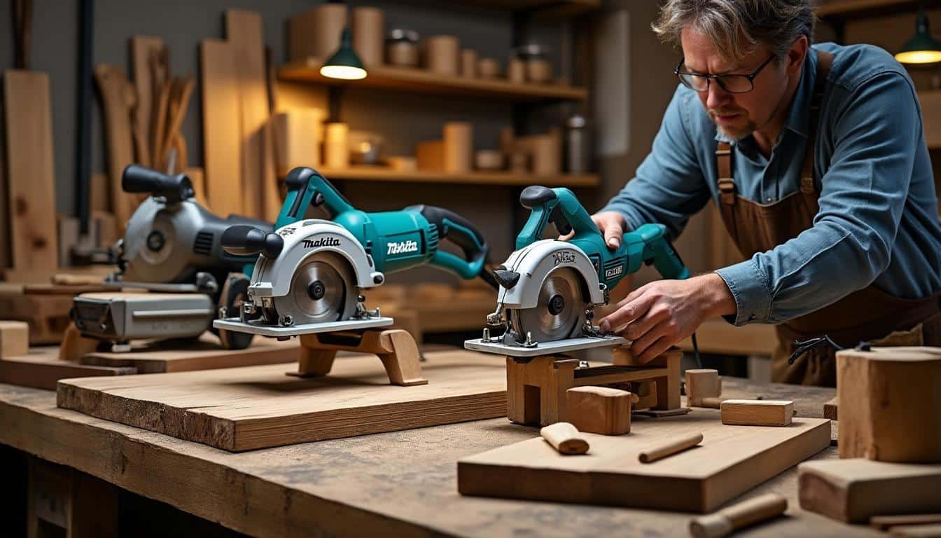 Illustration: Les différents types de scies à onglets Makita pour répondre à chaque besoin