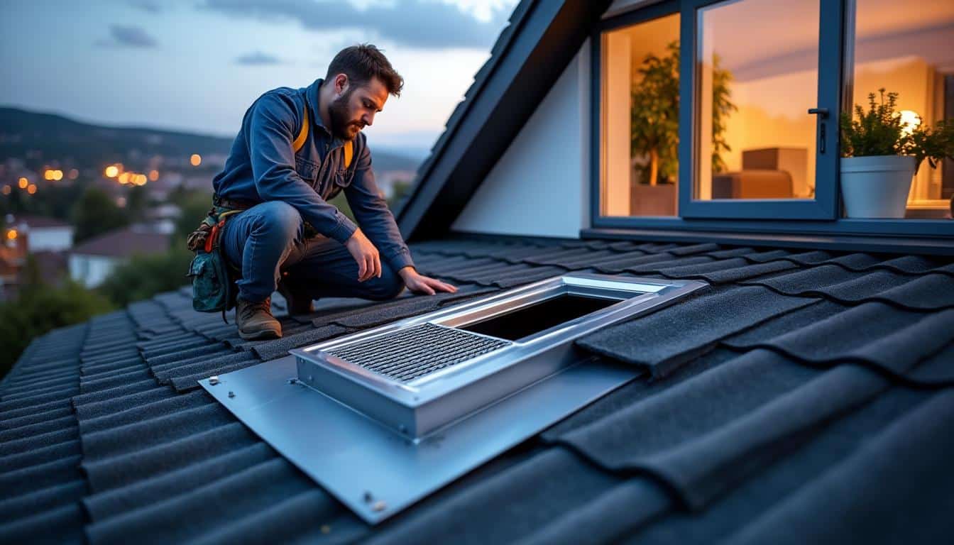 Illustration: Comprendre le rôle essentiel de la sortie de toiture dans un système de ventilation