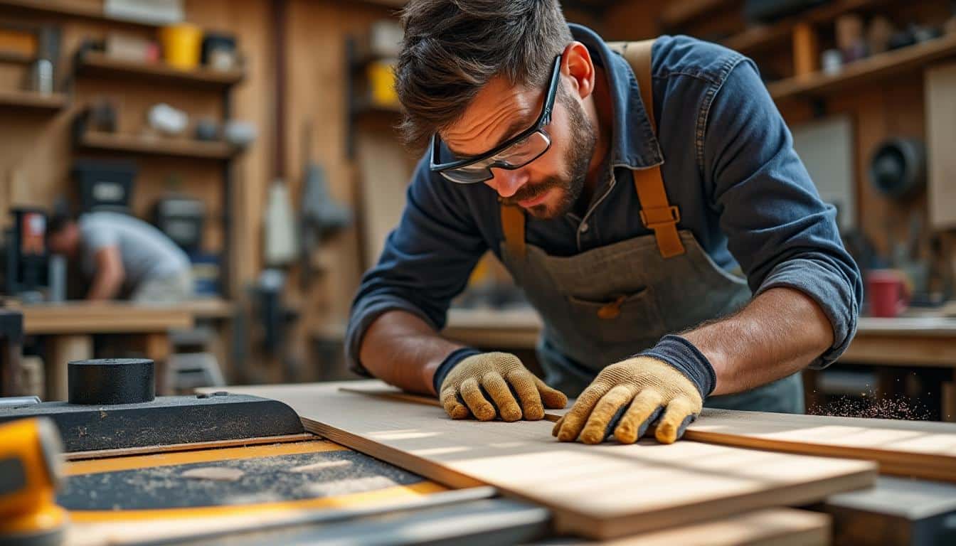 Illustration: Comment utiliser efficacement la table de scie circulaire Parkside en toute sécurité