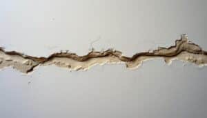 Fissure dans le plâtre du plafond : causes, risques et réparations efficaces