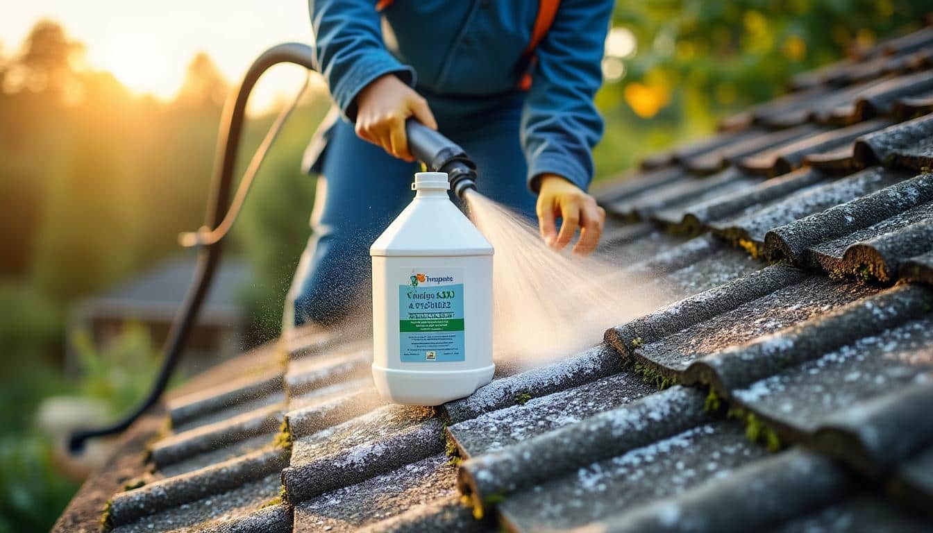 Illustration: Comprendre le rôle et la composition de l’anti mousse pour toiture