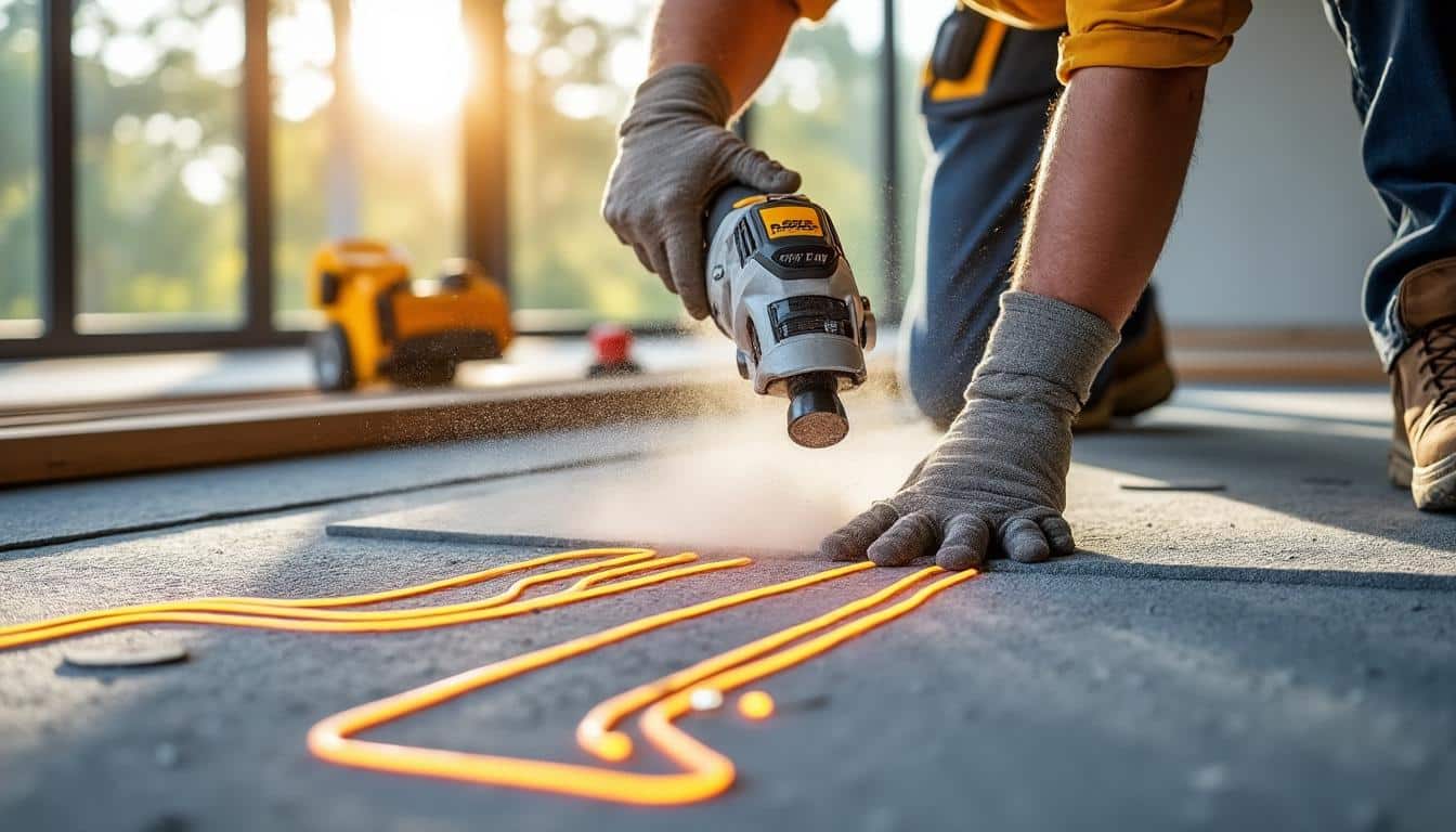 Illustration: Comprendre le rôle essentiel de la chape dans un système de plancher chauffant