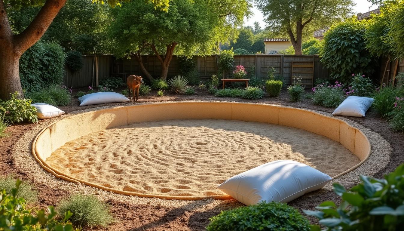 Illustration: Choisir le bon sable pour accueillir une piscine hors sol tubulaire
