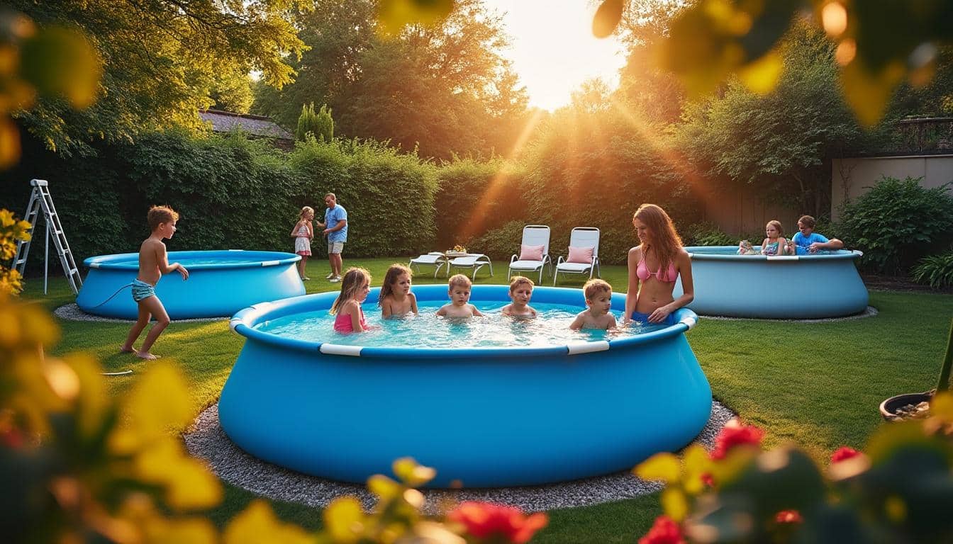 Illustration: Découvrir les différents types et formes de piscines hors sol adaptées à votre jardin