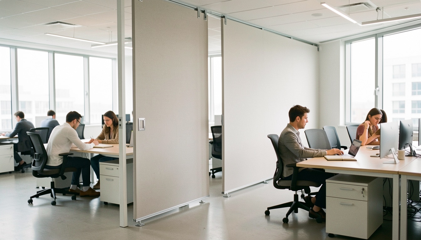 Cloison mobile de bureau : avantages et critères